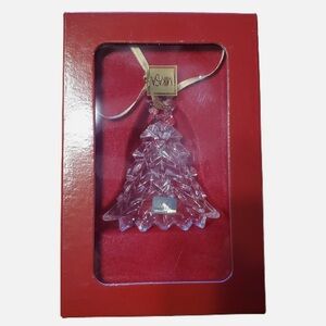 Mikasa Christmas Tree Bell Crystal Ornament Heavenly Music in Box 3" New in Box